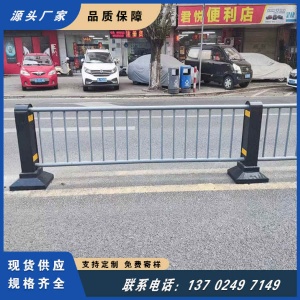 南海桂城灯湖西路加厚市政交通轨道护栏 隔离警示栏杆 交通设施