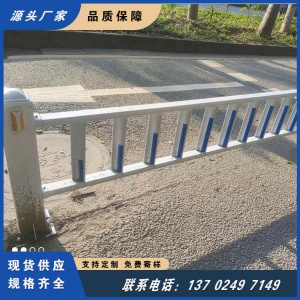 广州水利工程交通防撞公路隔离防护栏人车分流隔离栏 铁艺围栏