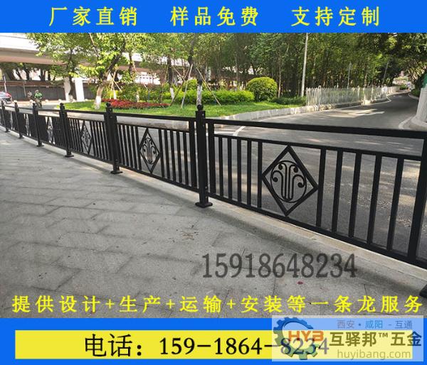 肇庆园林市政道路防护隔离栏锌钢防生锈栅栏 肇庆园林市政道路防护隔离栏锌钢防生锈栅栏