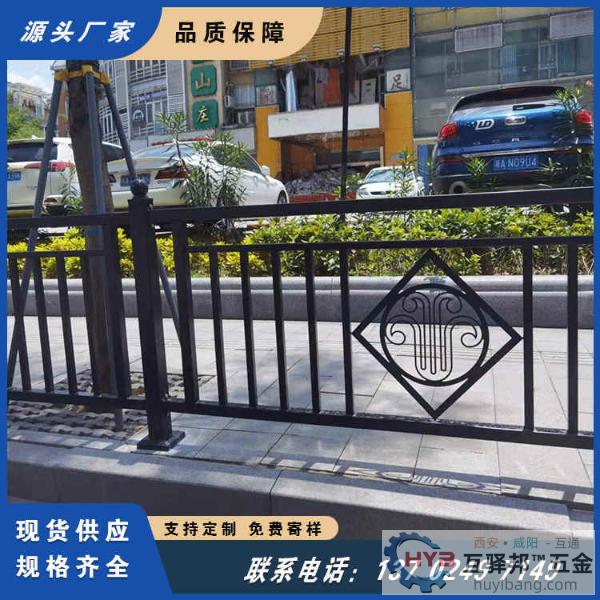 广州白云区江夏公路马路人行道木棉花护栏镀锌钢管材质表面静电喷 广州白云区江夏公路马路人行道木棉花护栏镀锌钢管材质表面静电喷