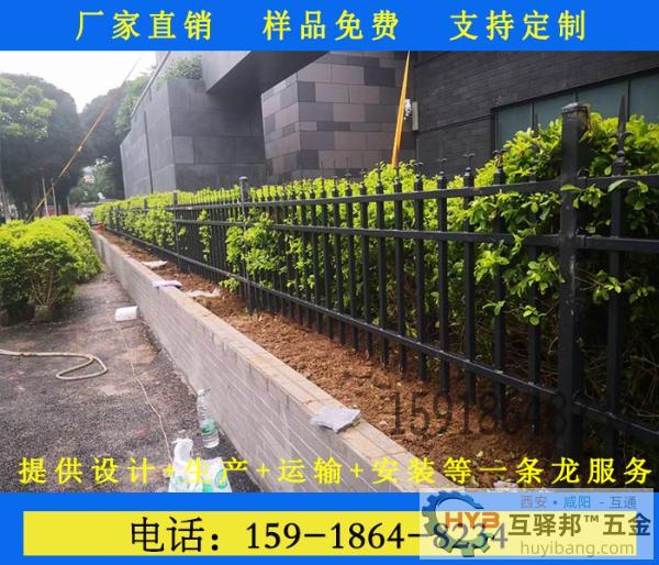 云浮黑色镀锌方管组装式成品隔离围栏工厂现货 云浮黑色镀锌方管组装式成品隔离围栏工厂现货
