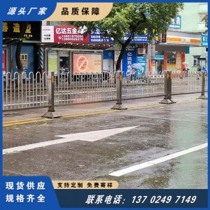 广州半月岛湿地公园街道公路马路人行道护栏镀锌钢管材质表面静电