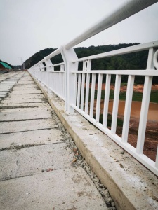 白云河道两侧锌钢材质护栏防落水隔离栏杆